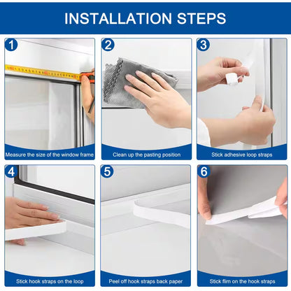 47 In. X 63 In. Indoor Window Insulation Kit for Winter Keep Cold Out