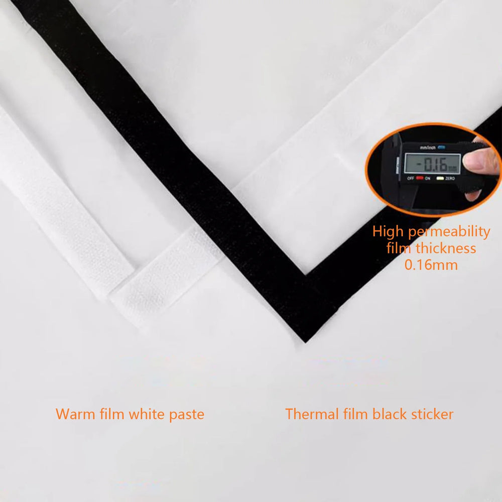 Winter Window Insulation Kit - 39"x70.8" Clear Thermal Coverings, Reusable Transparent Film with Black Edging for Maximum Warmth